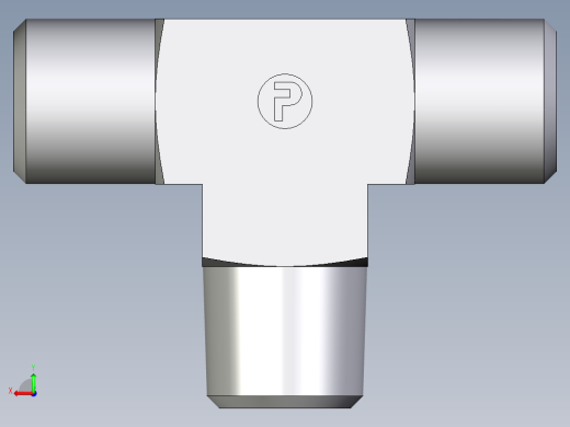 卡套式工业通用硬管接头EO_Male_stud_run_tee_TE06SRCFX后视缩略图