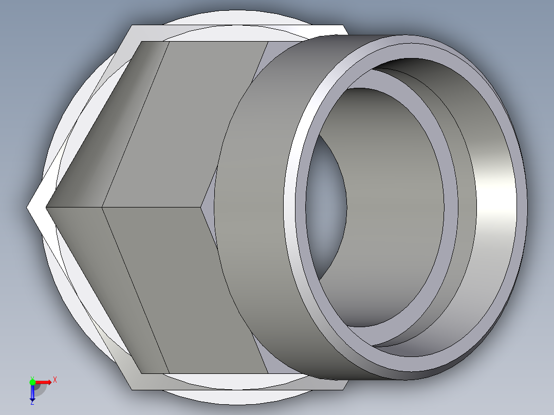 卡套式工业通用硬管接头EO_Adjustable_locknut_45_deg_elbow_VEE42LROMDCF俯视图
