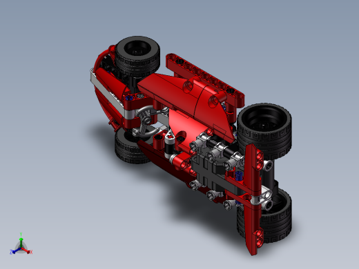 拼装玩具车模型正等轴测缩略图