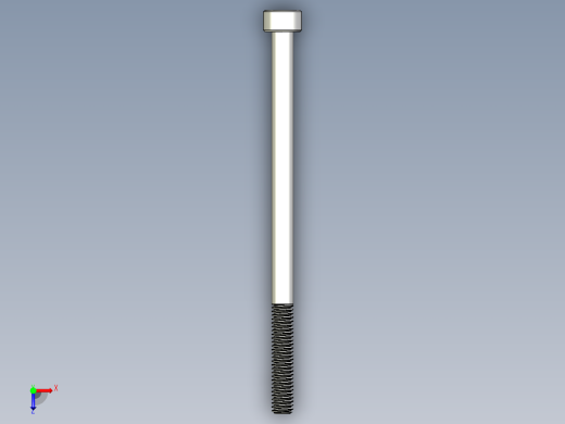 M4 x 0.7mm Thread 70mm LONG SOCKET HEAD CAP SCREW.IGS俯视缩略图
