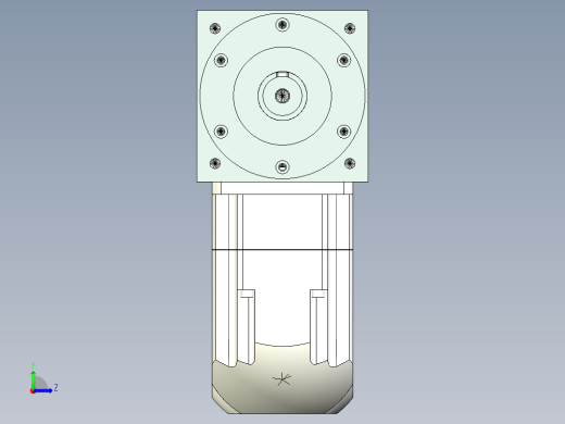 换向器PW140双轴 ZPGH115-L1 19-70-90-M5.stp左视缩略图