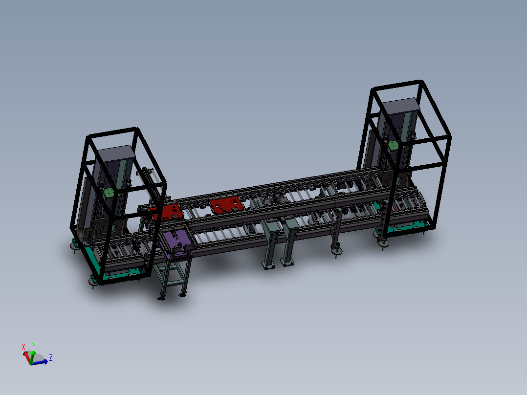 两端升降双层输送线sw18可编辑