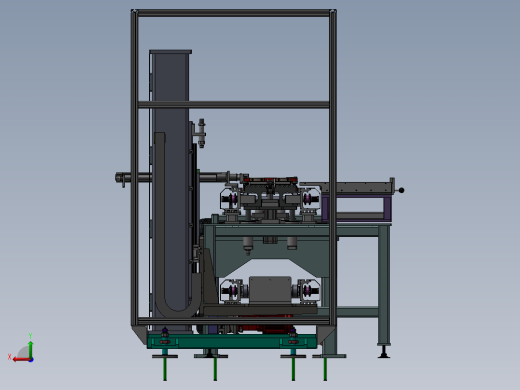 两端升降双层输送线sw18可编辑后视缩略图