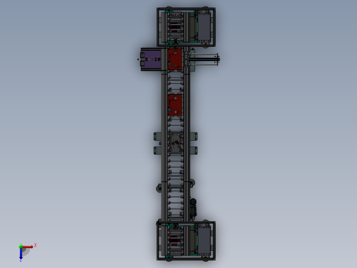 两端升降双层输送线sw18可编辑俯视缩略图