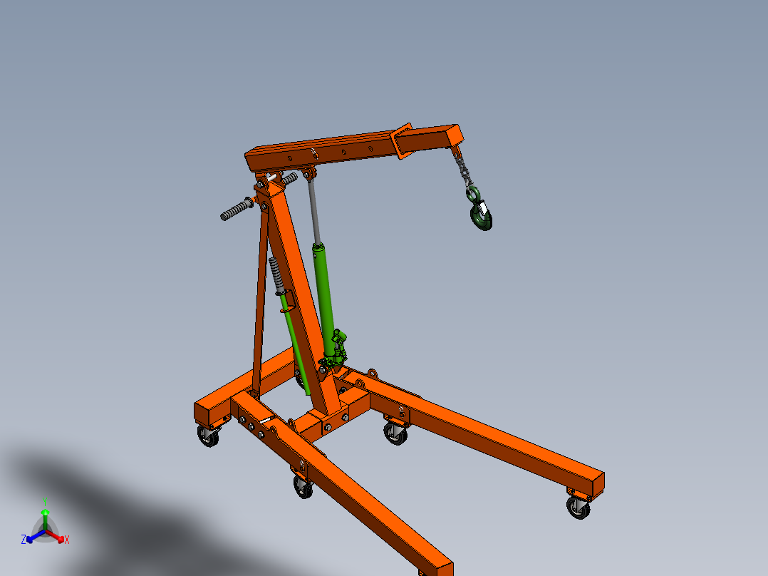 简易液压起重机sw20可编辑