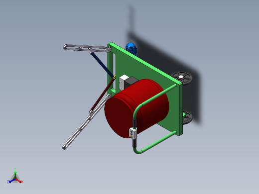 农药喷雾机sw15可编辑正等轴测缩略图