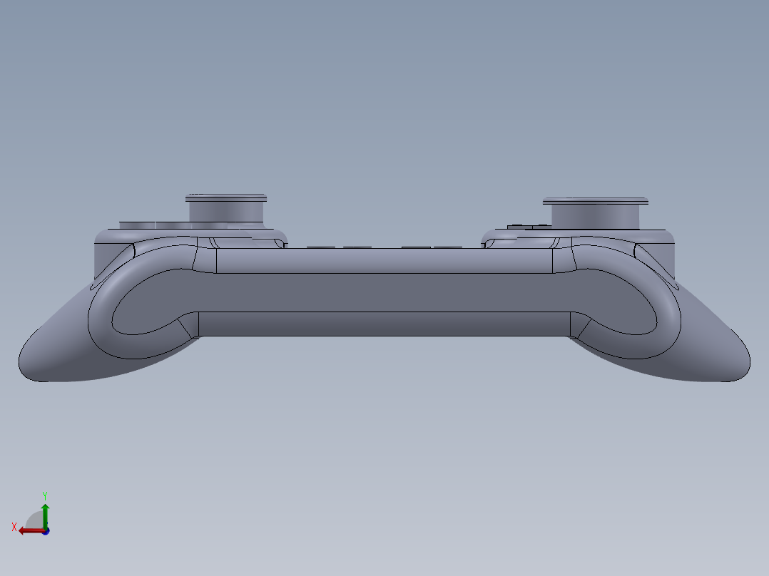 游戏手柄后视图