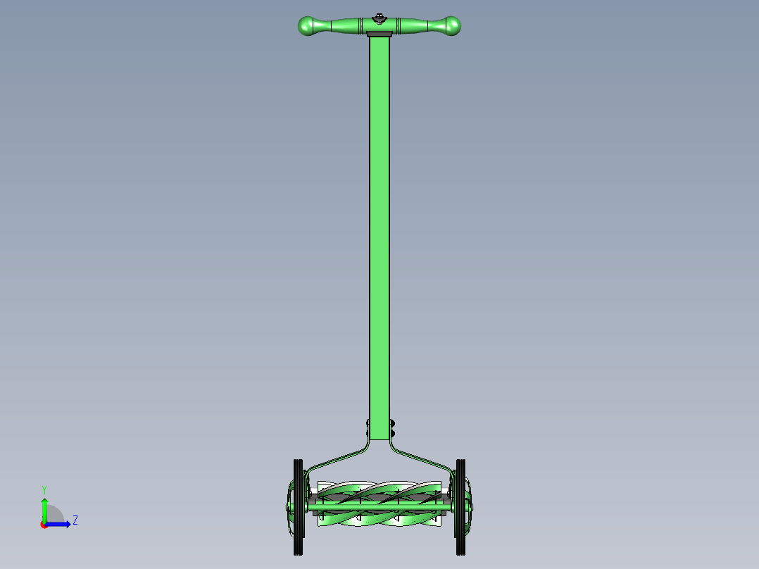 B2003978-割草机  摇把割草机左视图