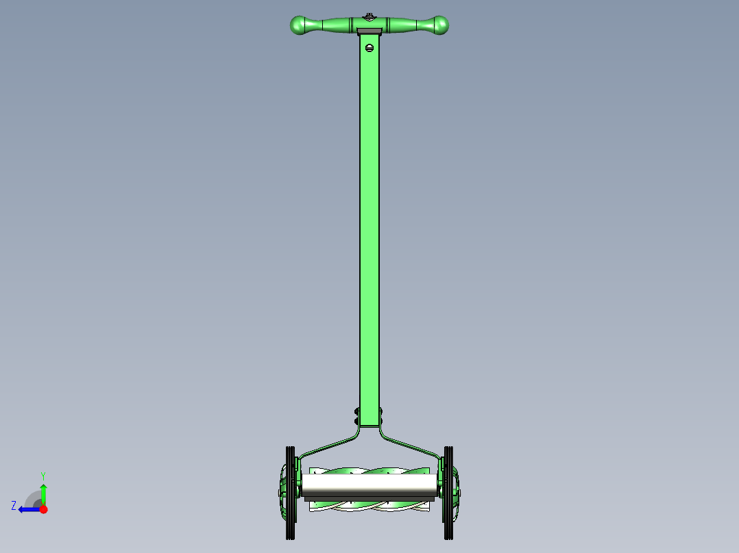 B2003978-割草机  摇把割草机右视图