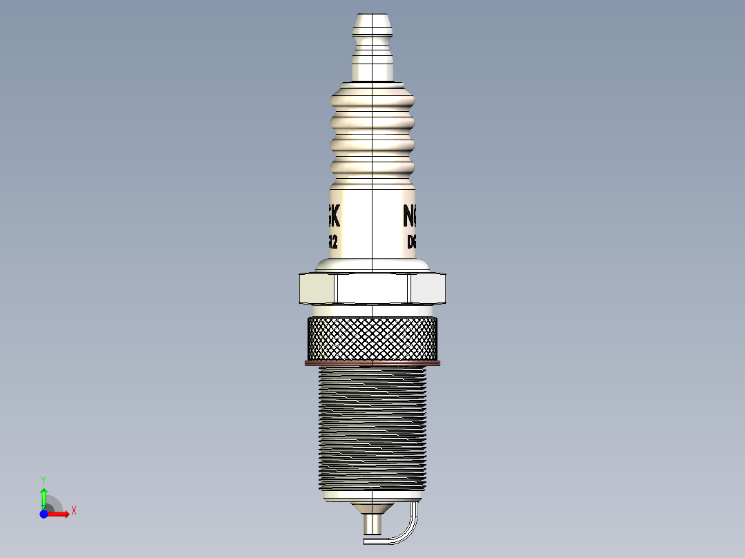 火花塞(21)前视图