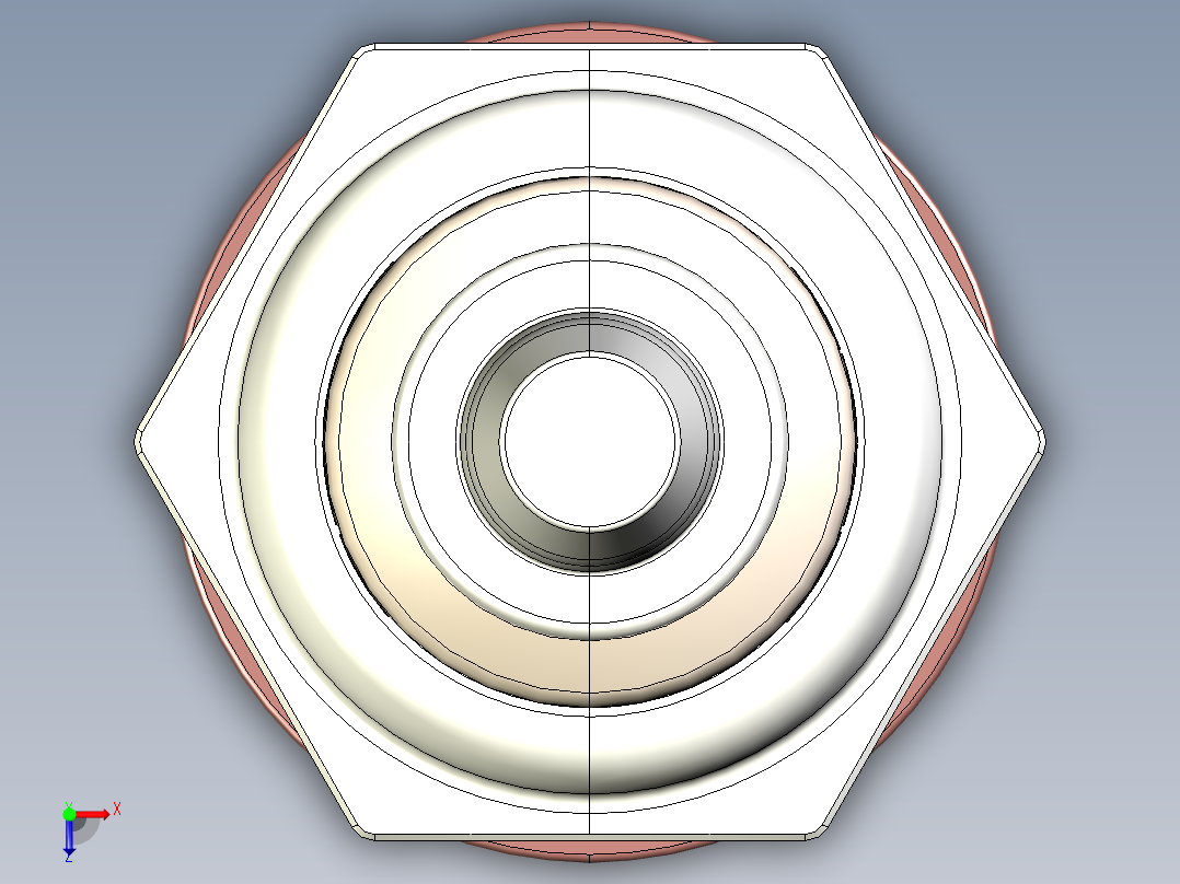 火花塞(21)俯视图