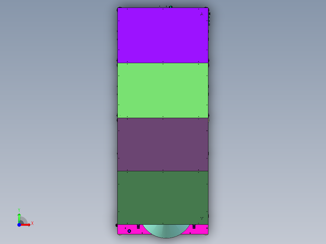 新能源汽车线束检测捆绑装置前视图