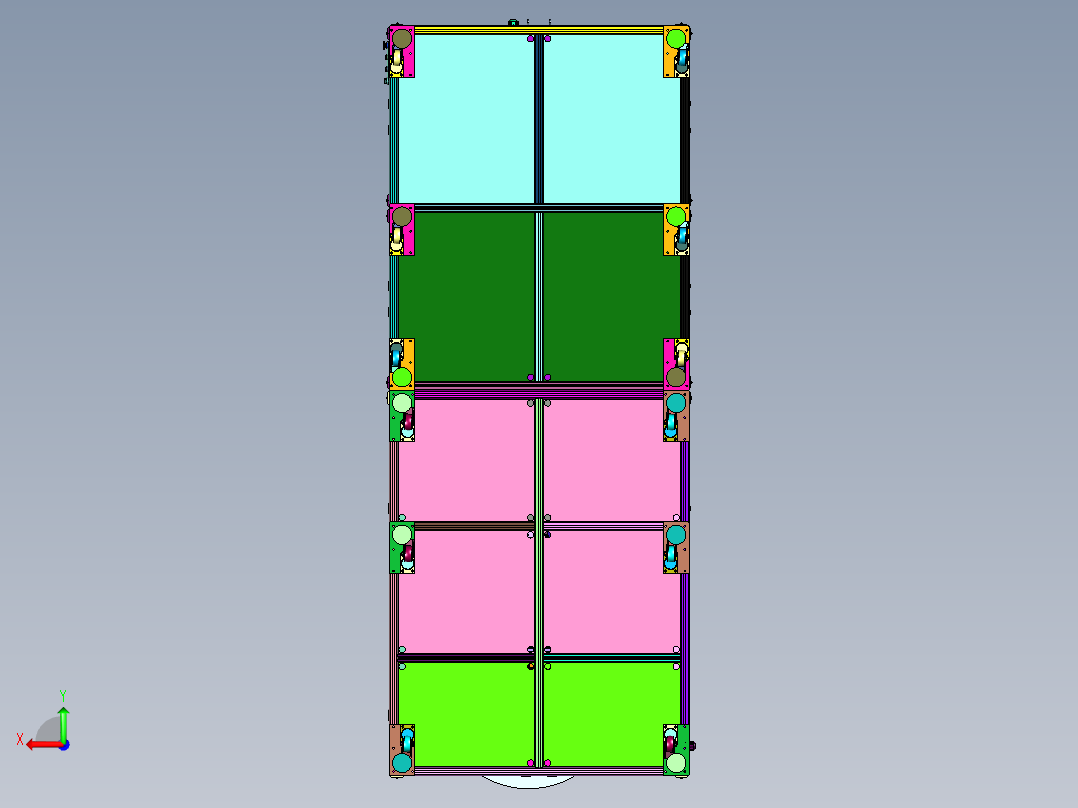 新能源汽车线束检测捆绑装置后视图