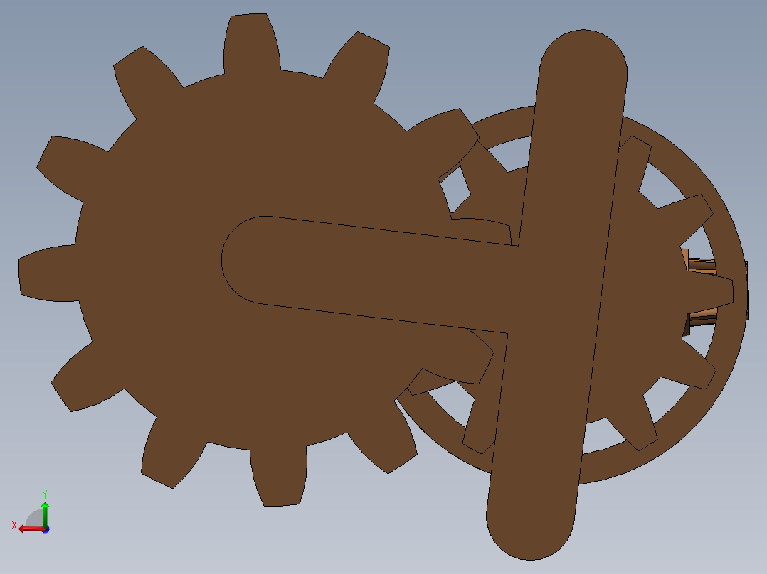 齿轮  SW16后视图