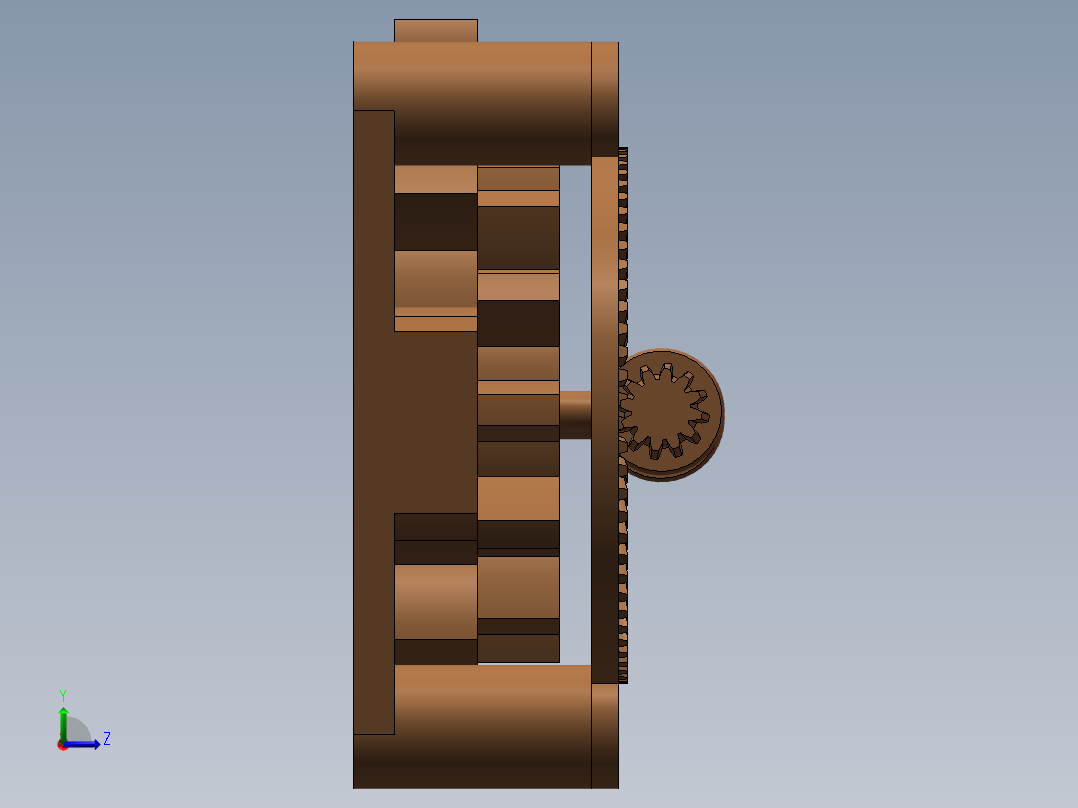 齿轮  SW16左视图