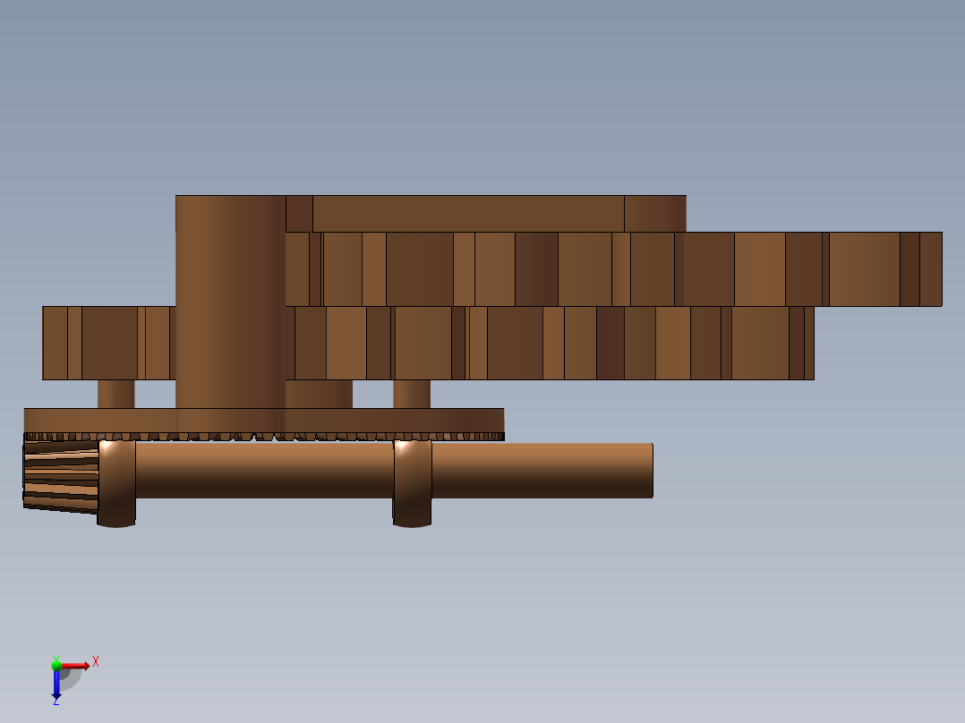 齿轮  SW16俯视图
