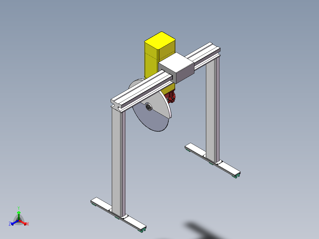 小型切割机 1466475--35正等轴测图