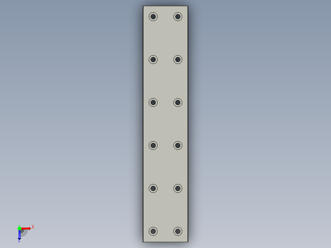 V2-MGW15C导轨俯视图