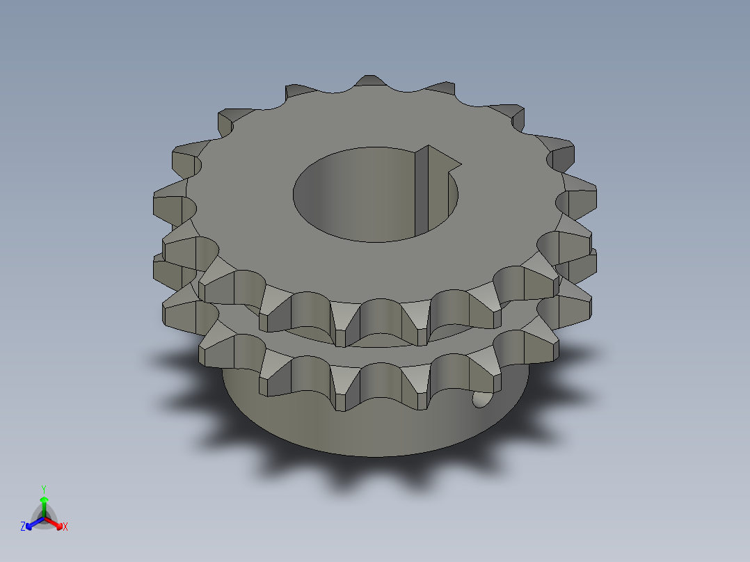 双排10A-17-D35正等轴测图