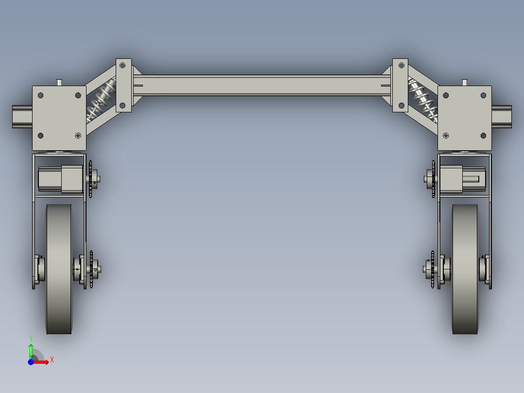 机器人车体前视图