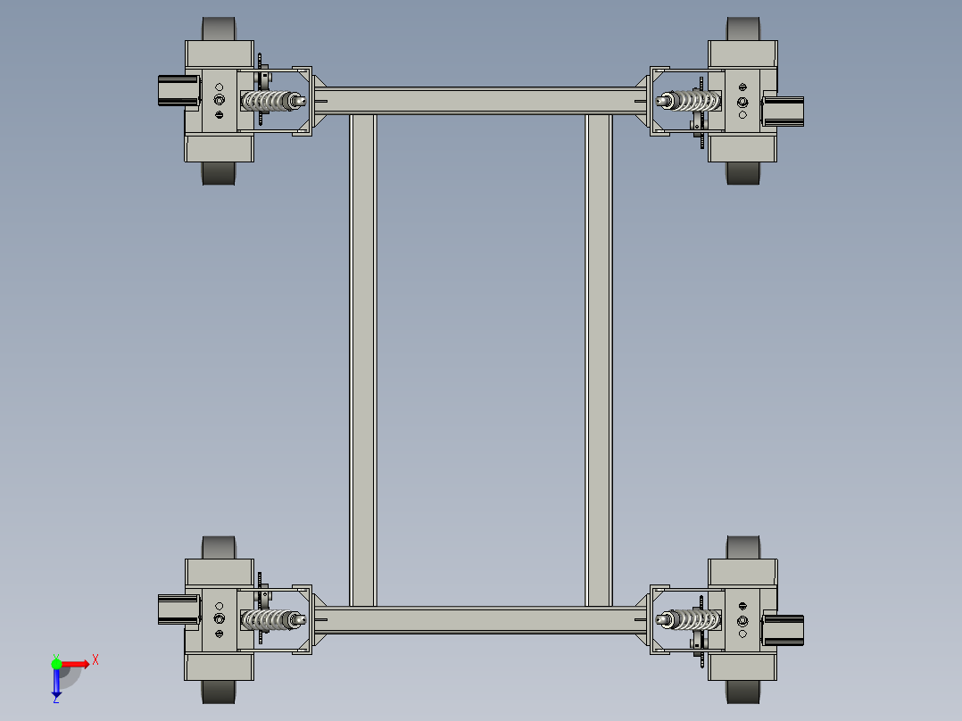 机器人车体俯视图