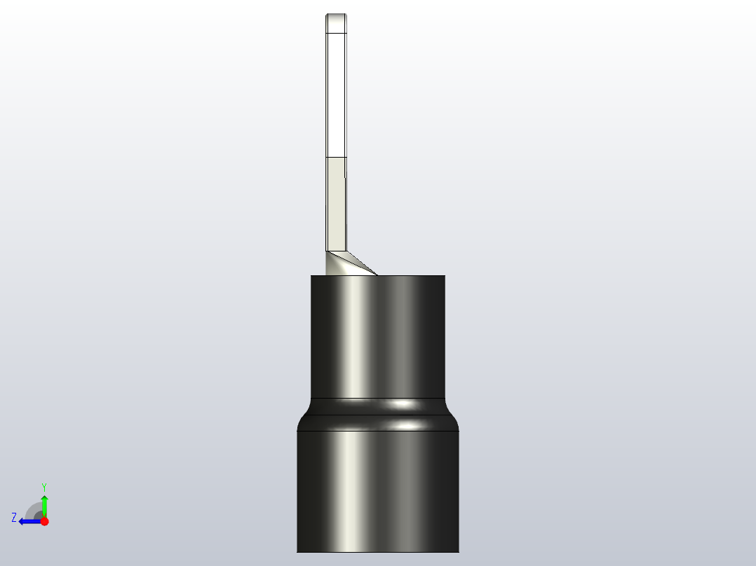 绝缘扁平端子2.5-4毫米(AWG14-12)右视图