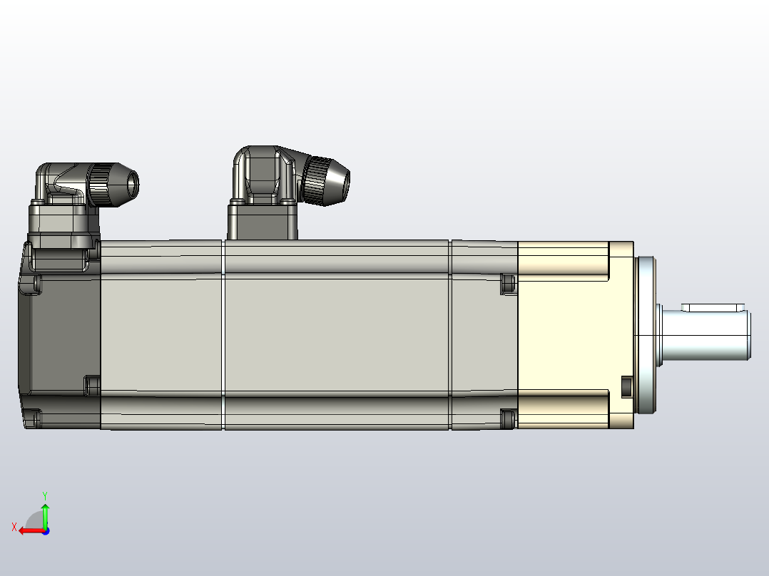 MHT标准直轴伺服减速电机60mht4后视图