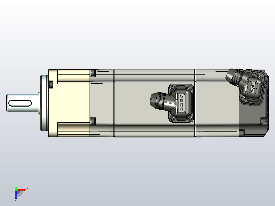 MHT标准直轴伺服减速电机60mht4俯视图