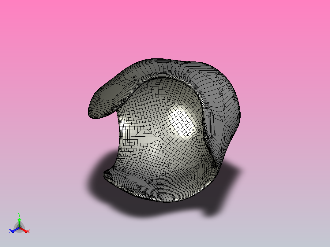 曲碗正等轴测图