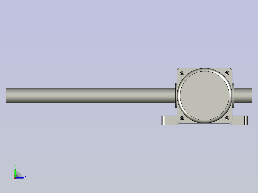 推杆马达(60W水平)装配体1H左视图