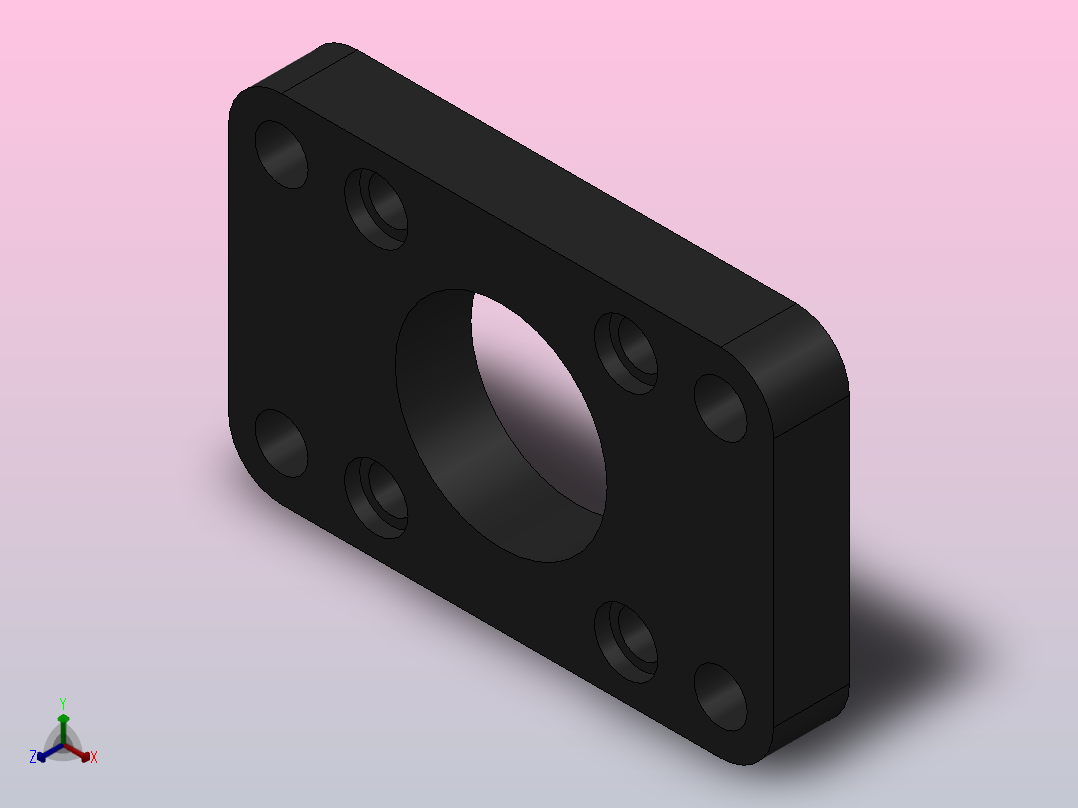 FA前法兰、FB后法兰[32]气缸附件正等轴测图