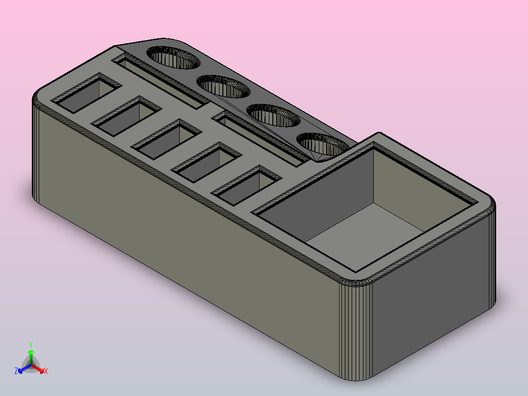 笔和USB夹12正等轴测图
