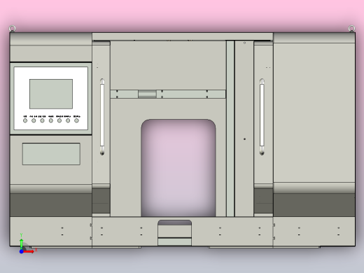 数控床身钣金外罩前视缩略图