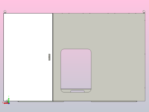 数控床身钣金外罩后视缩略图