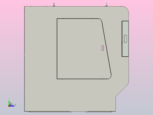 数控床身钣金外罩左视缩略图