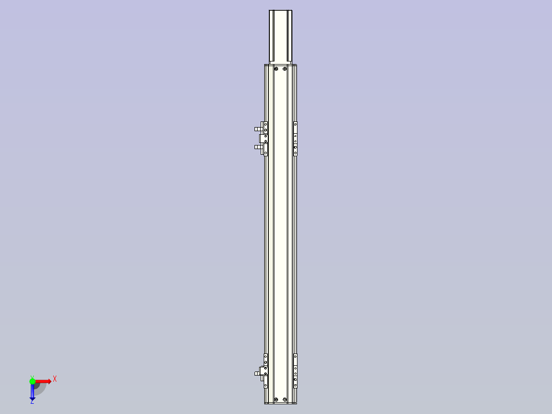 NXA5丝杆滑台，线性模组 NXA5-400-BC俯视图