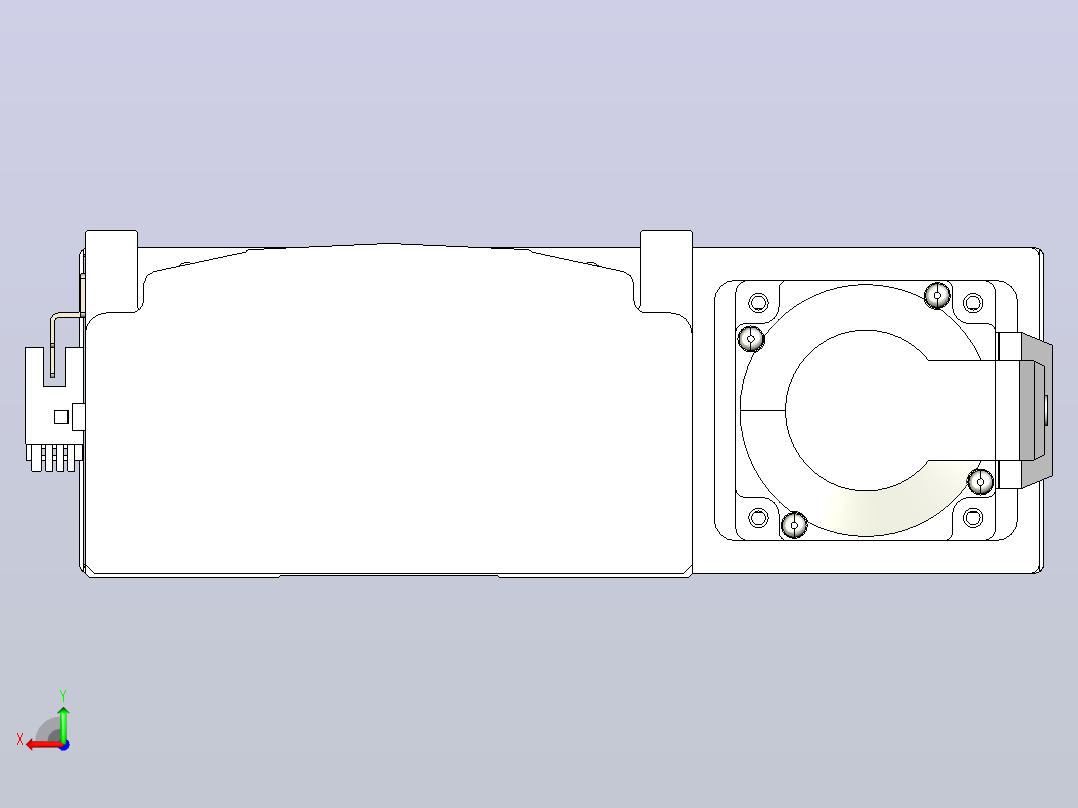日规模组半封闭丝杆TPA-HNR-140D-2010C-L500-ML-C-P40-N3后视图