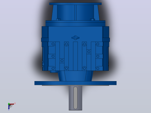 RF137ZP斜齿轮减速机RF137-7.59-M1-P160-Φ550俯视缩略图