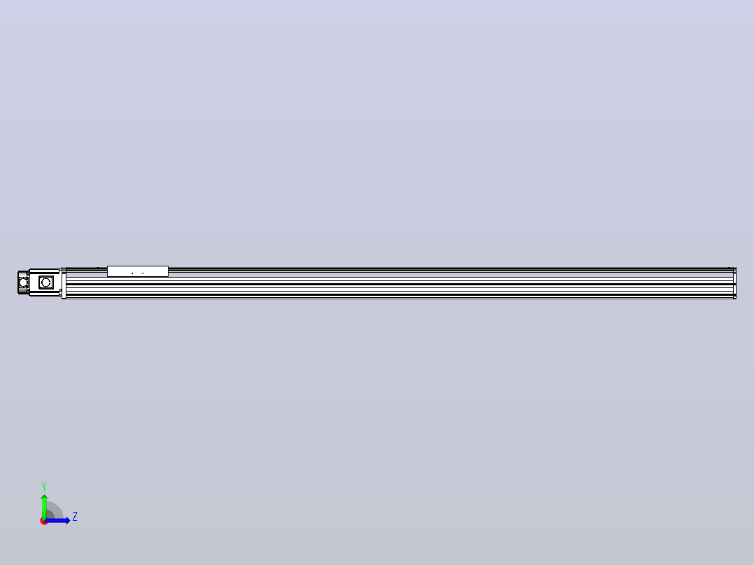 日规模组半封闭丝杆TPA-HNR-220D-3210C-L2050-M-C-P1K-N3左视图