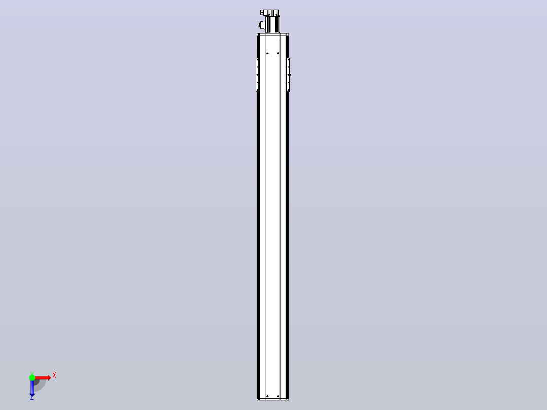 日规模组半封闭丝杆TPA-HNR-220D-3210C-L2050-M-C-P1K-N3俯视图