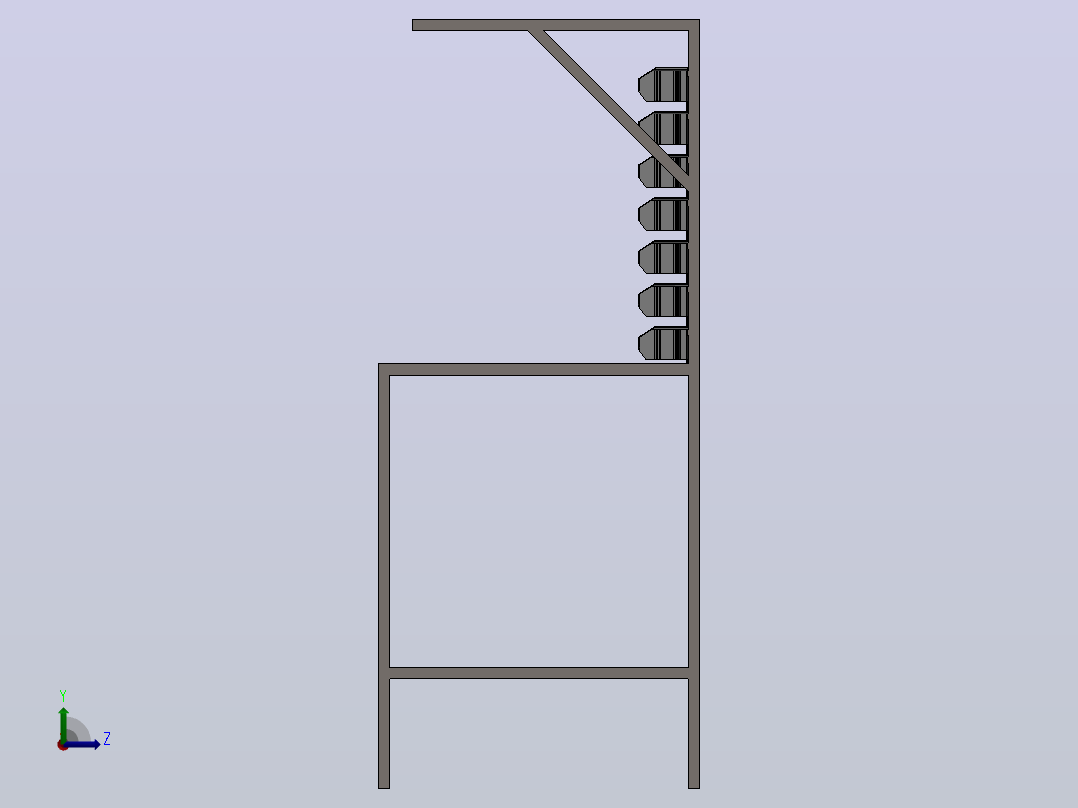 电子工作台右视图