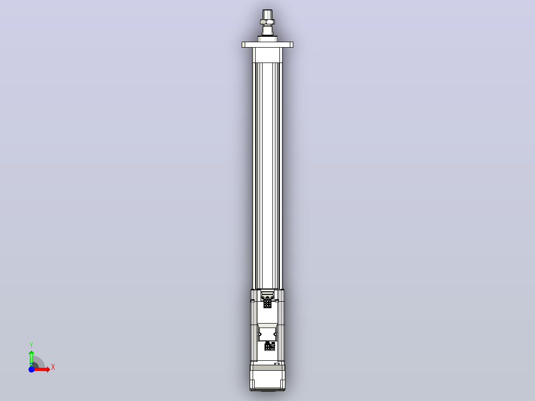轻载电动缸TPA-ESR40-1210C-L400-MR-FA-W-P40-C3前视图