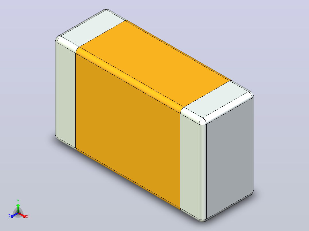 片式电容器封装 （SMD）CAPC2012X71N主视图