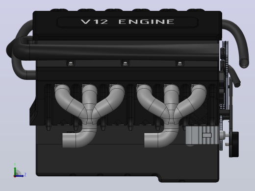 V12发动机左视缩略图