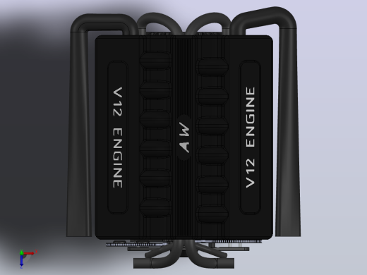 V12发动机俯视缩略图