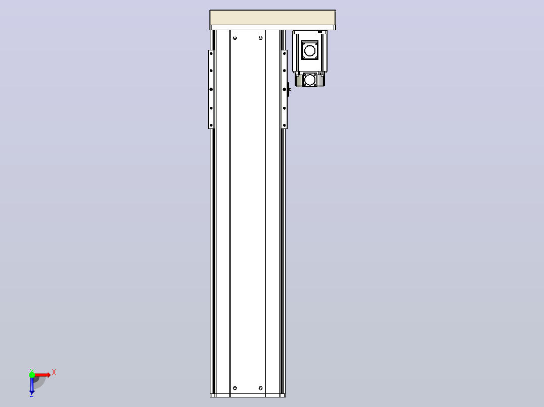 日规模组半封闭丝杆TPA-HNR-220D-3210C-L700-ML-C-P1K-N3俯视图