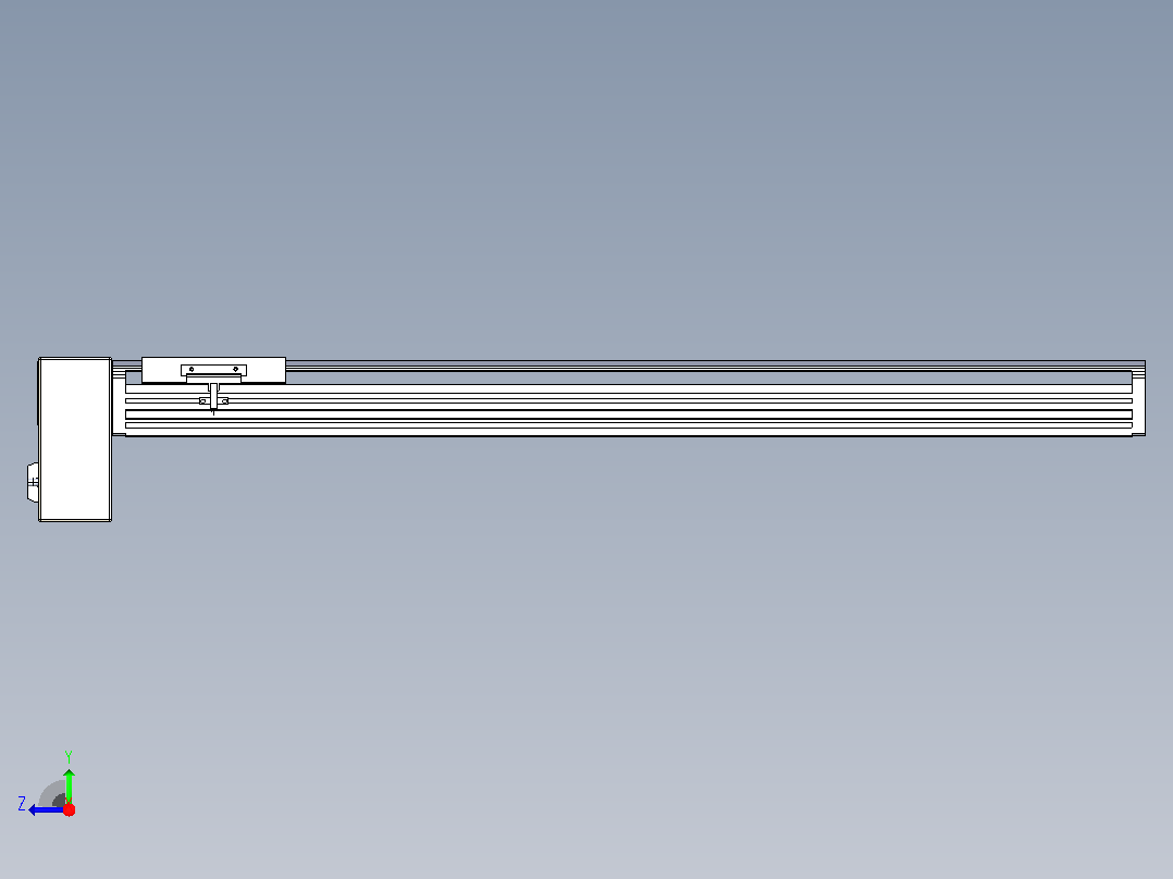 皮带直线轴半封闭可选导轨TPA-HNB-120D-110-L700-RP-C-P40-N3右视图