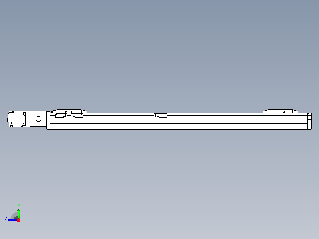 皮带直线轴双滑块型TPA-GCBS-80-P60-L325-QL-M20-N3右视图