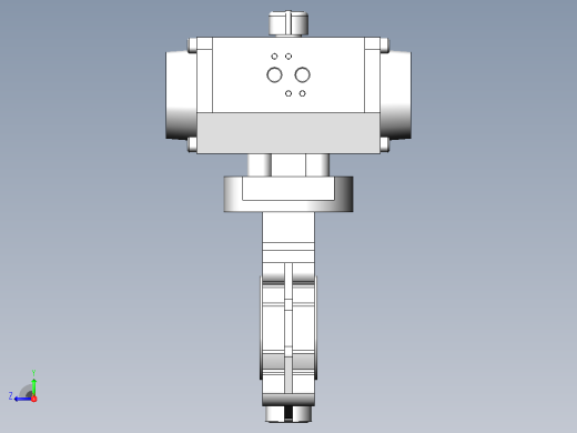 butterfly_valve_pneumatic_actuation_da_d_63_-_75蝶阀右视缩略图