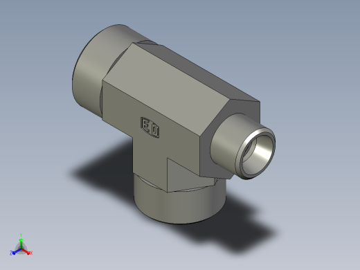 EO管接头三通异径管TR18 18 10L71X.igs